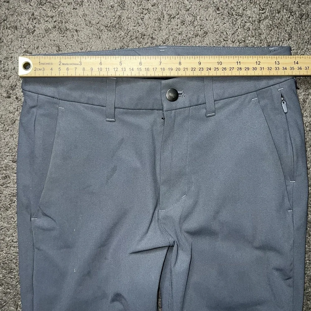Lululemon ABC Slim Fit 5 Pocket Pant Mens 28 Gray Utilitech Tapered Leg
